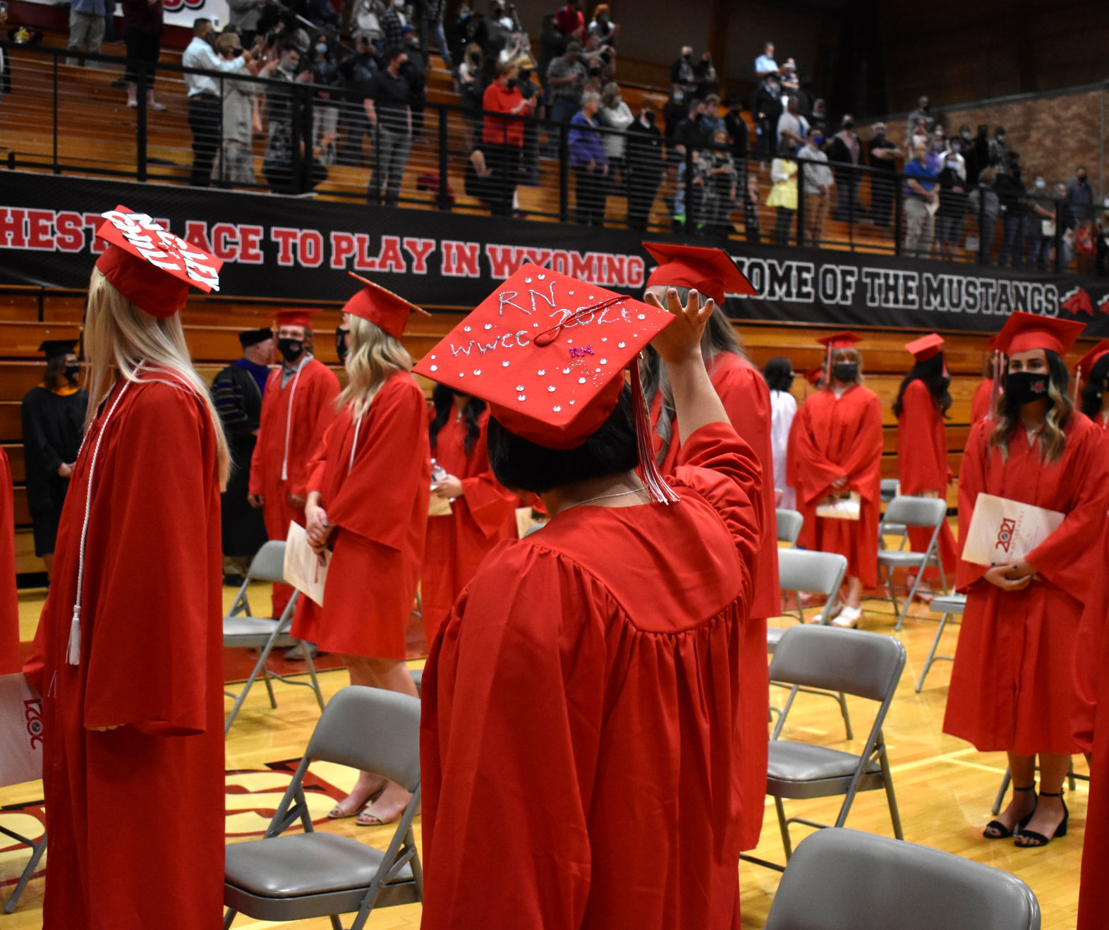 Western graduation 21 waving